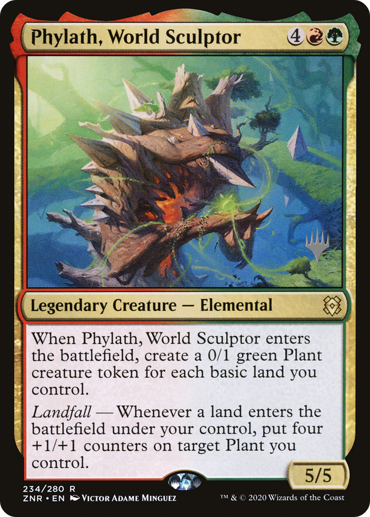 Phylath, World Sculptor (Promo Pack) [Zendikar Rising Promos] | Grognard Games