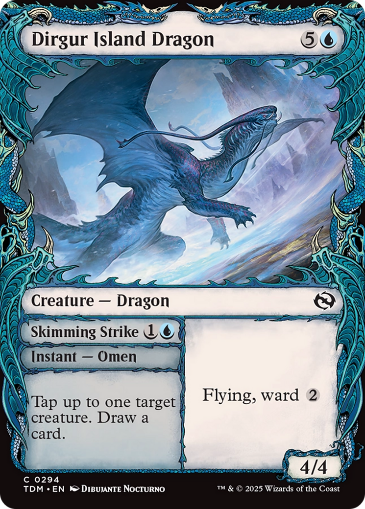Dirgur Island Dragon (Showcase) [Tarkir: Dragonstorm] | Grognard Games