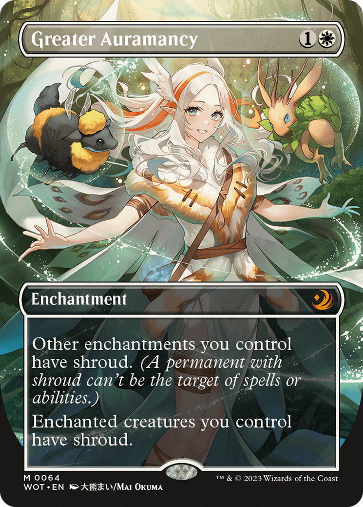 Greater Auramancy (Anime Borderless) [Wilds of Eldraine: Enchanting Tales] | Grognard Games