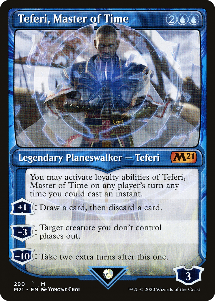 Teferi, Master of Time (Showcase) [Core Set 2021] | Grognard Games