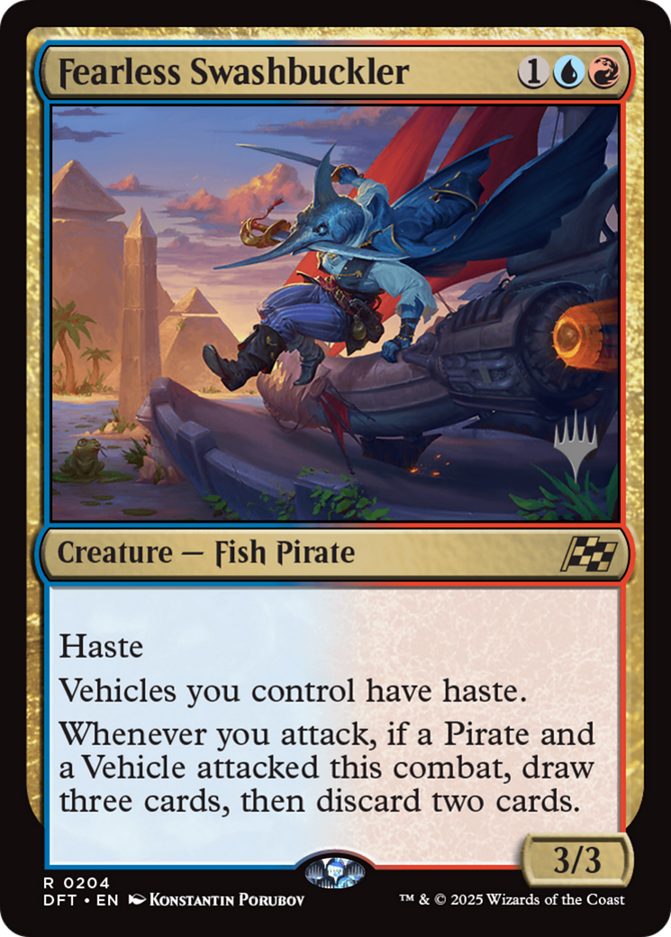 Fearless Swashbuckler (Promo Pack) [Aetherdrift Promos] | Grognard Games