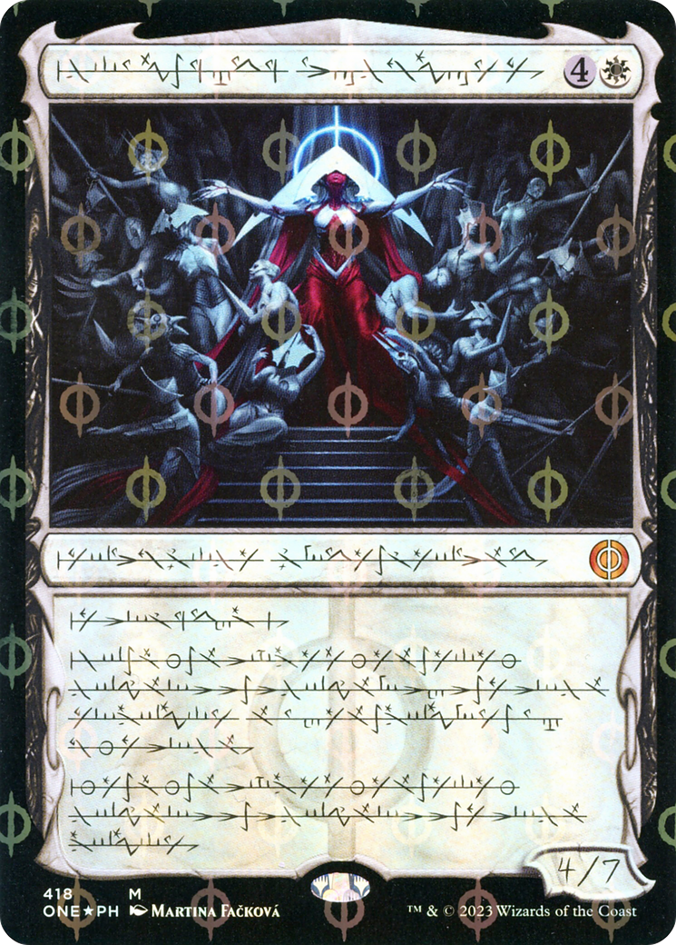 Elesh Norn, Mother of Machines (Phyrexian Step-and-Compleat Foil) [Phyrexia: All Will Be One] | Grognard Games