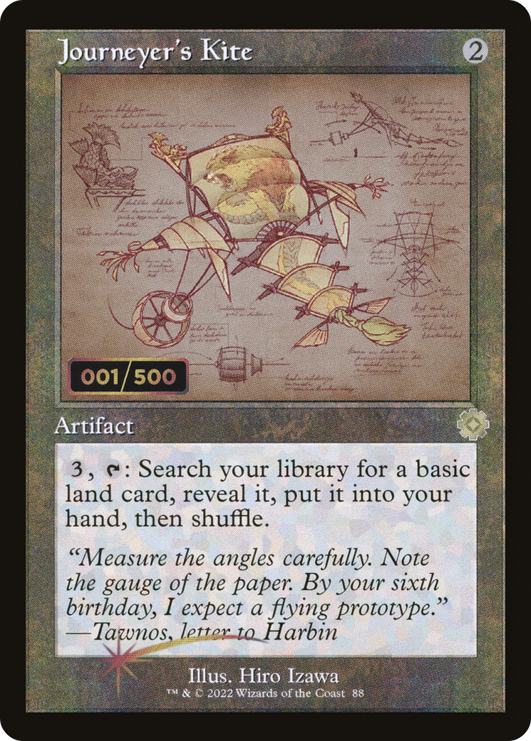 Journeyer's Kite (Retro Schematic) (Serial Numbered) [The Brothers' War Retro Artifacts] | Grognard Games