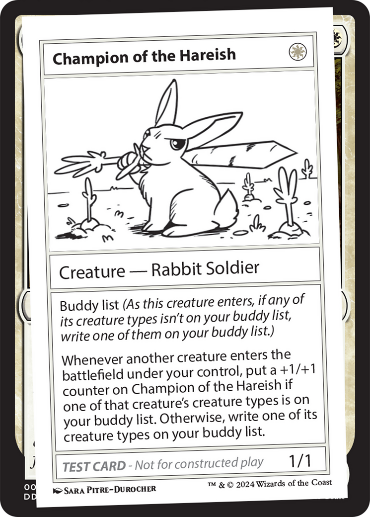 Champion of the Hareish [Mystery Booster 2 Playtest Cards] | Grognard Games