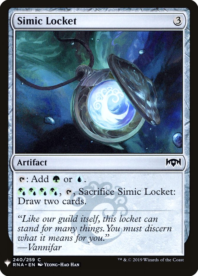 Simic Locket [Mystery Booster] | Grognard Games