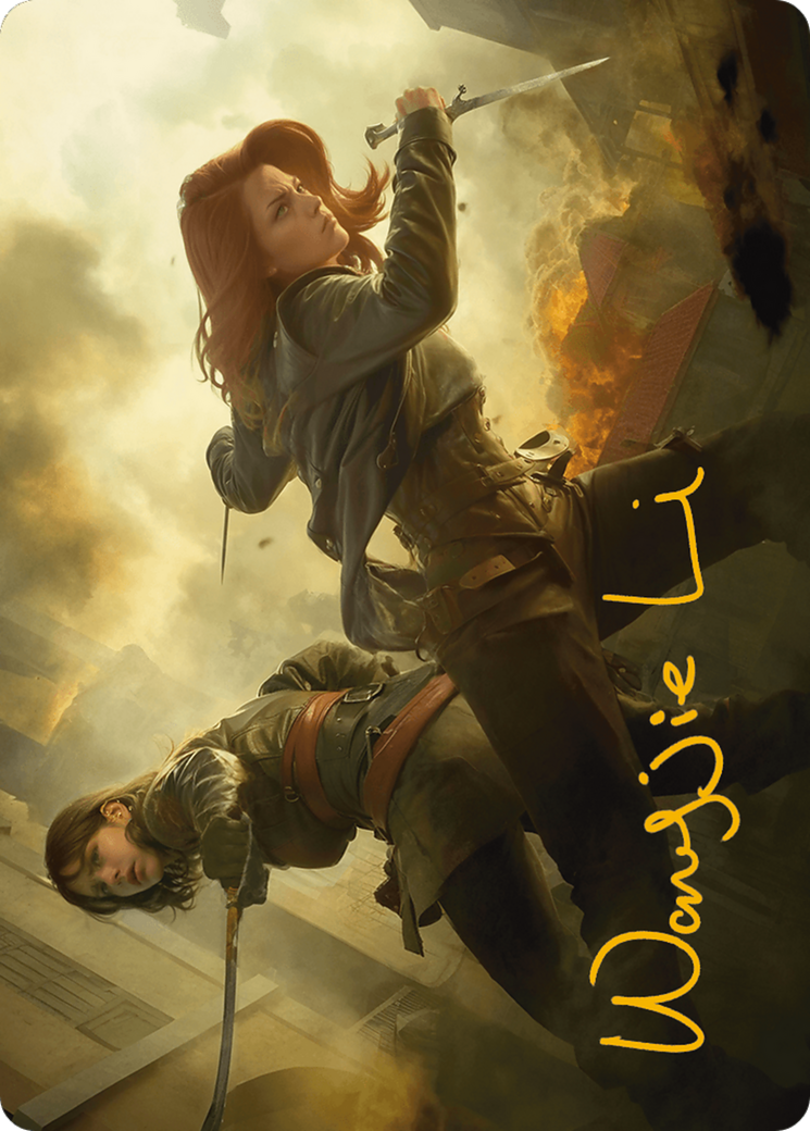 Mary Read and Anne Bonny Art Card (Gold-Stamped Signature) (ASACR-007) - Assassin's Creed Art Series (Borderless) | Grognard Games