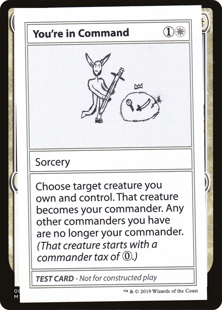 You're in Command (2021 Edition) [Mystery Booster Playtest Cards] | Grognard Games