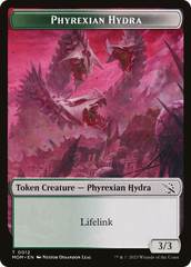 Warrior // Phyrexian Hydra (0012) Double-Sided Token [March of the Machine Tokens] | Grognard Games