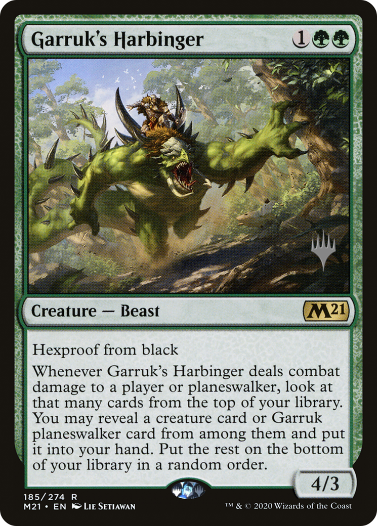 Garruk's Harbinger (Promo Pack) [Core Set 2021 Promos] | Grognard Games