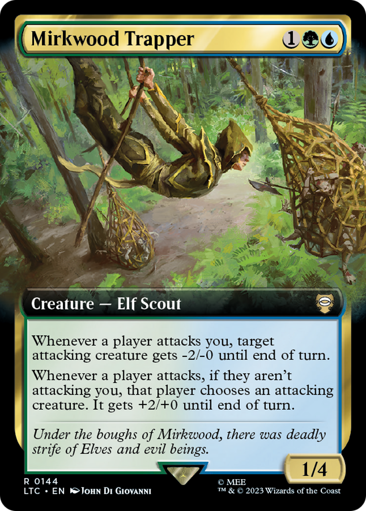 Mirkwood Trapper (LTC-144) - Tales of Middle-earth Commander: (Extended Art) Foil | Grognard Games