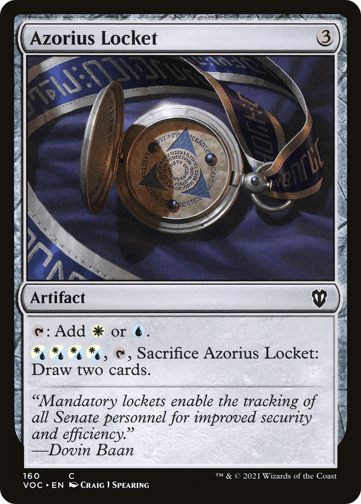 Azorius Locket [Innistrad: Crimson Vow Commander] | Grognard Games
