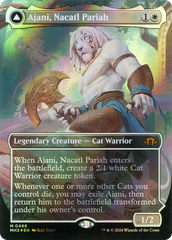 Ajani, Nacatl Pariah // Ajani, Nacatl Avenger (Borderless) (Textured Foil) [Modern Horizons 3] | Grognard Games