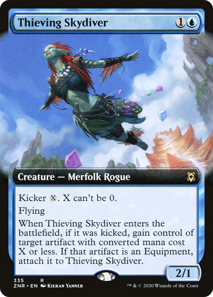 Thieving Skydiver (Extended) [Zendikar Rising] | Grognard Games