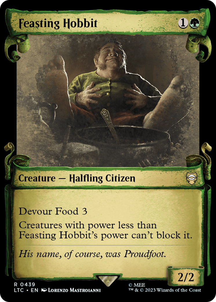 Feasting Hobbit [The Lord of the Rings: Tales of Middle-Earth Commander Showcase Scrolls] | Grognard Games