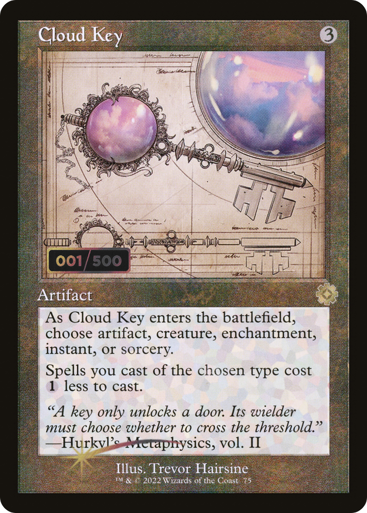 Cloud Key (Retro Schematic) (Serial Numbered) [The Brothers' War Retro Artifacts] | Grognard Games
