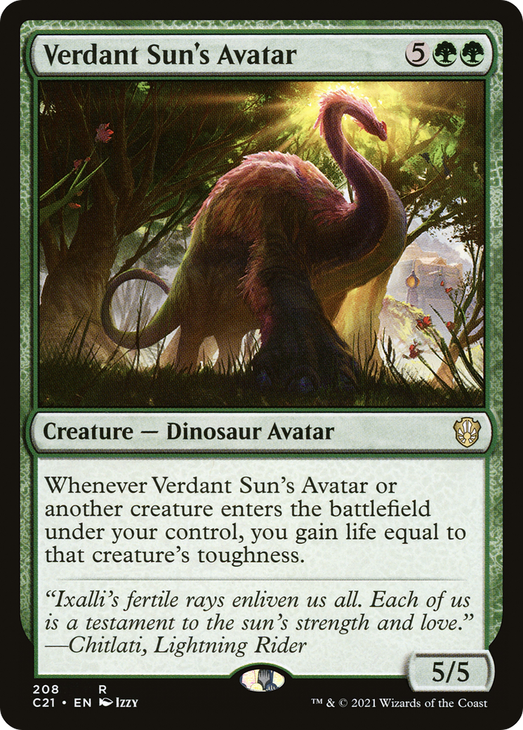 Verdant Sun's Avatar [Commander 2021] | Grognard Games