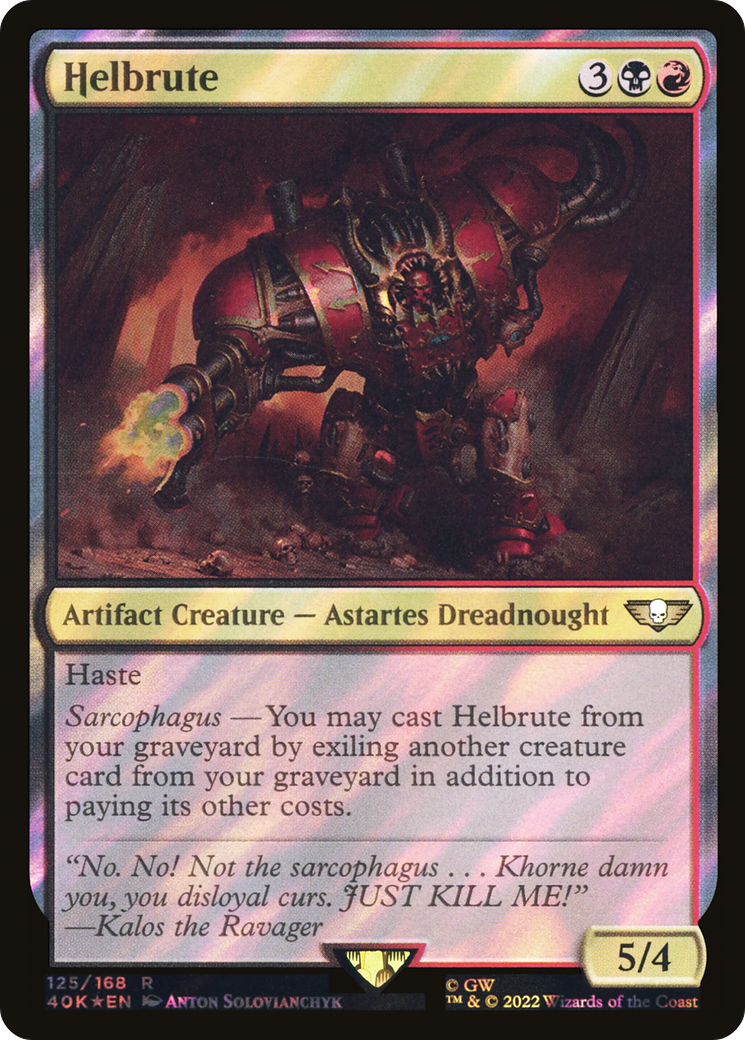 Helbrute (Surge Foil) [Universes Beyond: Warhammer 40,000] | Grognard Games