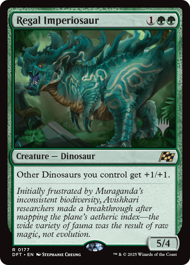 Regal Imperiosaur (Promo Pack) [Aetherdrift Promos] | Grognard Games