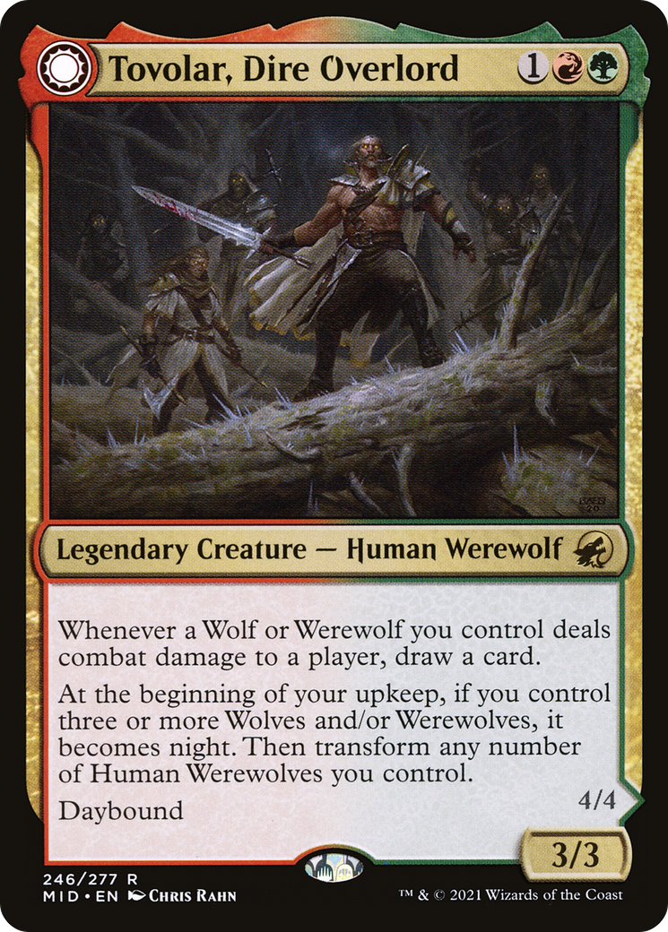 Tovolar, Dire Overlord // Tovolar, the Midnight Scourge [Innistrad: Midnight Hunt] | Grognard Games