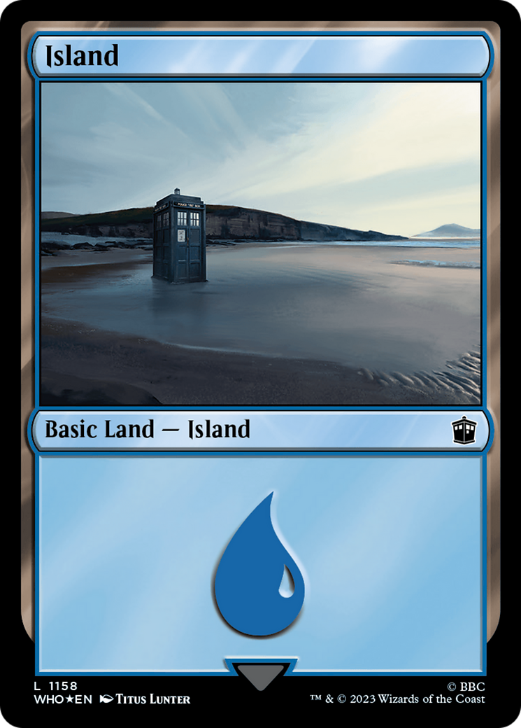 Island (1158) (Surge Foil) [Doctor Who] | Grognard Games