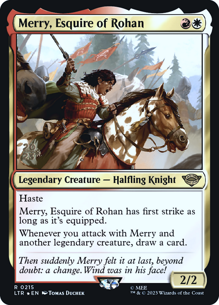 Merry, Esquire of Rohan [The Lord of the Rings: Tales of Middle-Earth Prerelease Promos] | Grognard Games