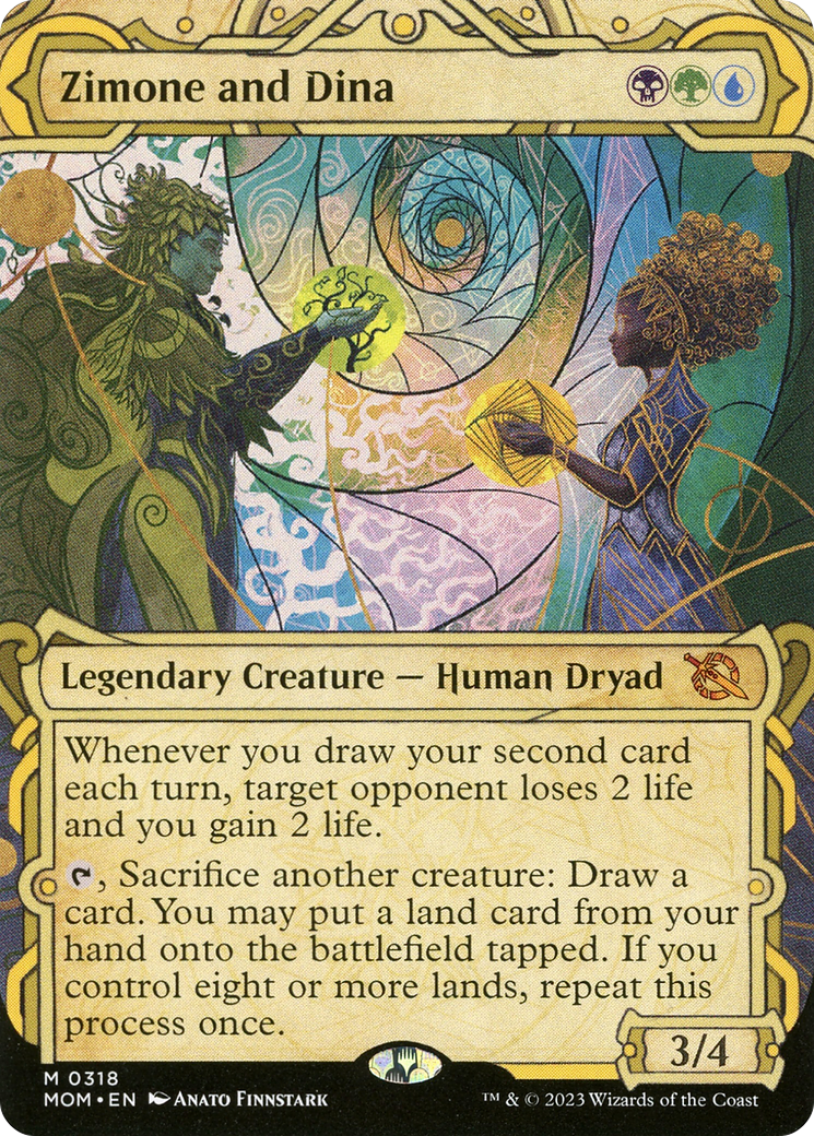 Zimone and Dina (Showcase Planar Booster Fun) [March of the Machine] | Grognard Games