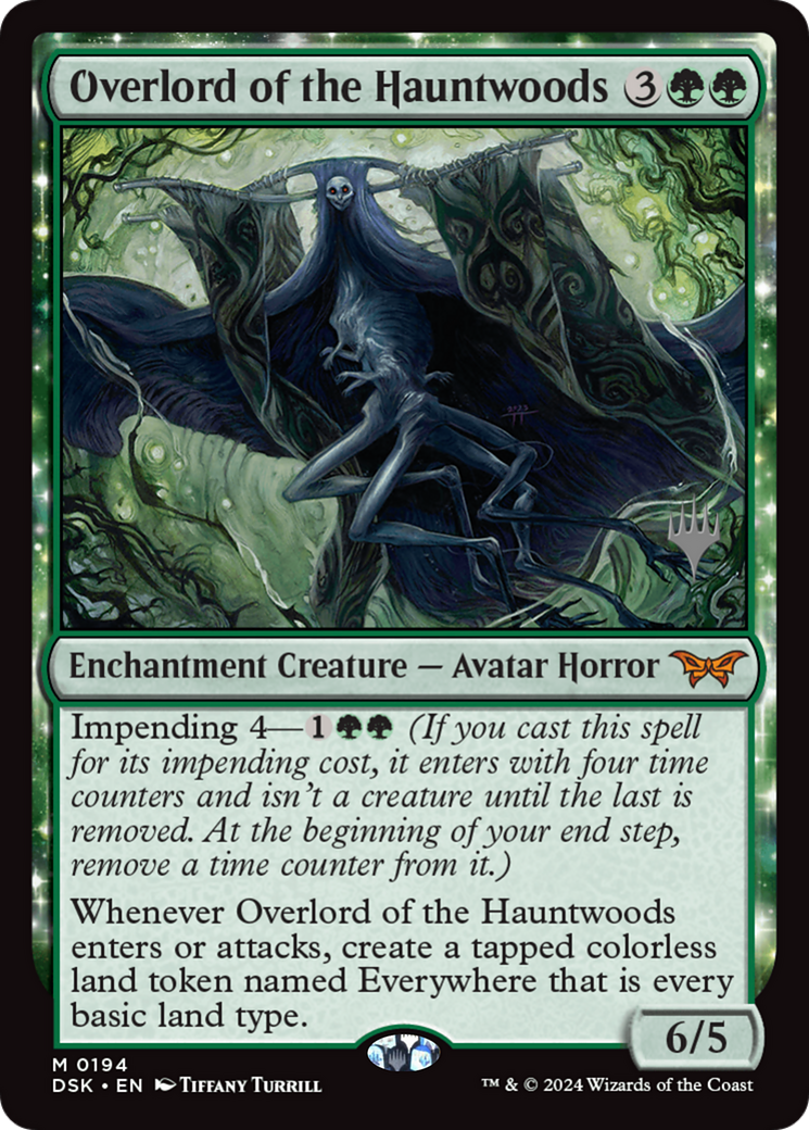 Overlord of the Hauntwoods (Promo Pack) [Duskmourn: House of Horror Promos] | Grognard Games