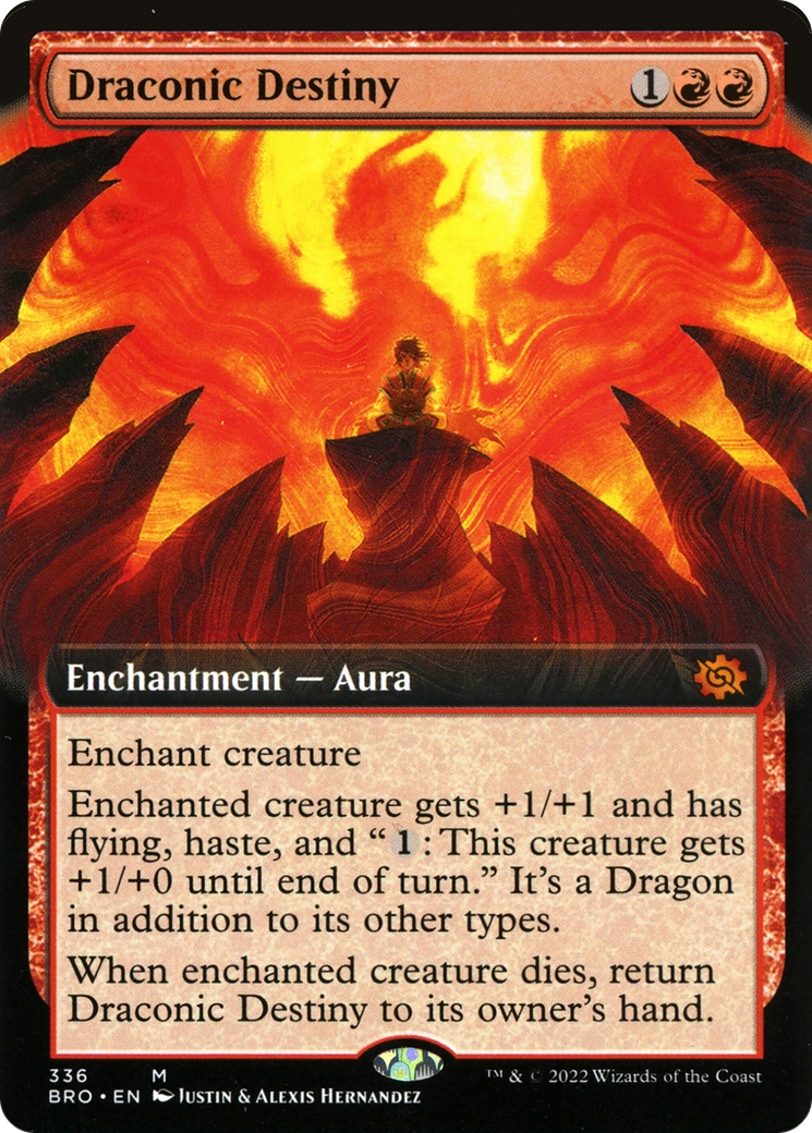 Draconic Destiny (Extended Art) [The Brothers' War] | Grognard Games