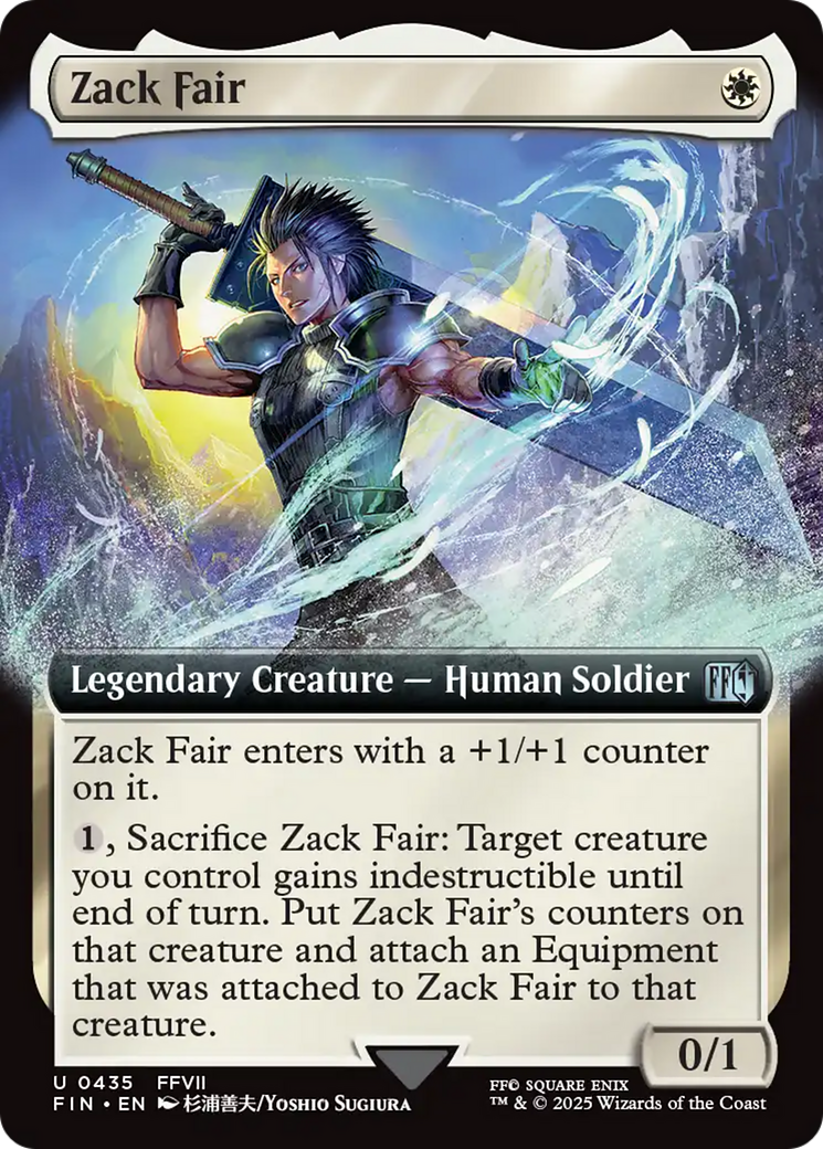 Zack Fair (FIN-435) - FINAL FANTASY: (Extended Art) Foil | Grognard Games
