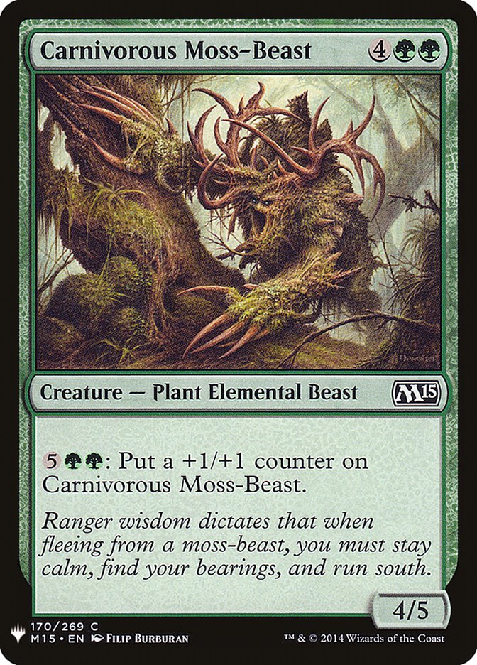 Carnivorous Moss-Beast [Mystery Booster] | Grognard Games