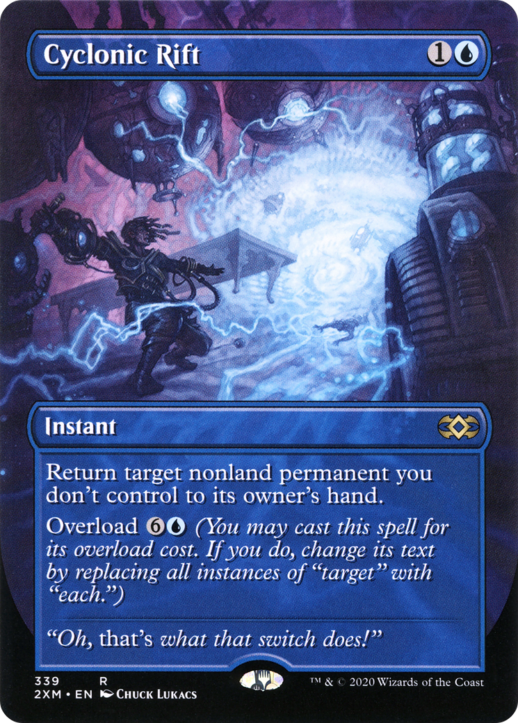 Cyclonic Rift (Toppers) [Double Masters Extended Art] | Grognard Games