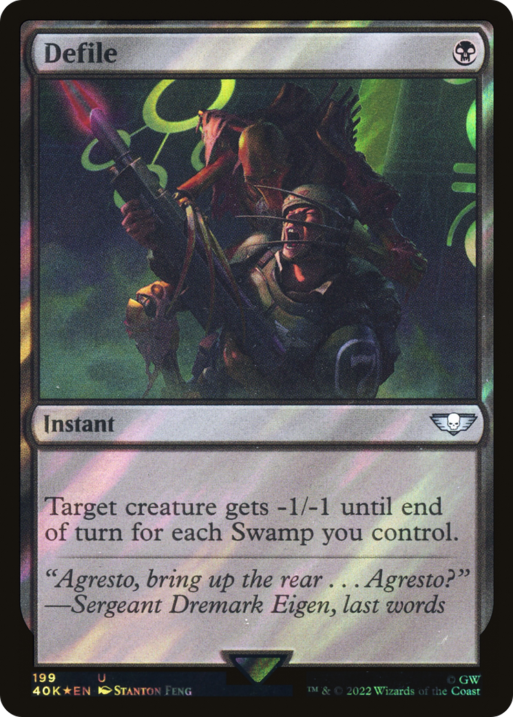 Defile (Surge Foil) [Universes Beyond: Warhammer 40,000] | Grognard Games
