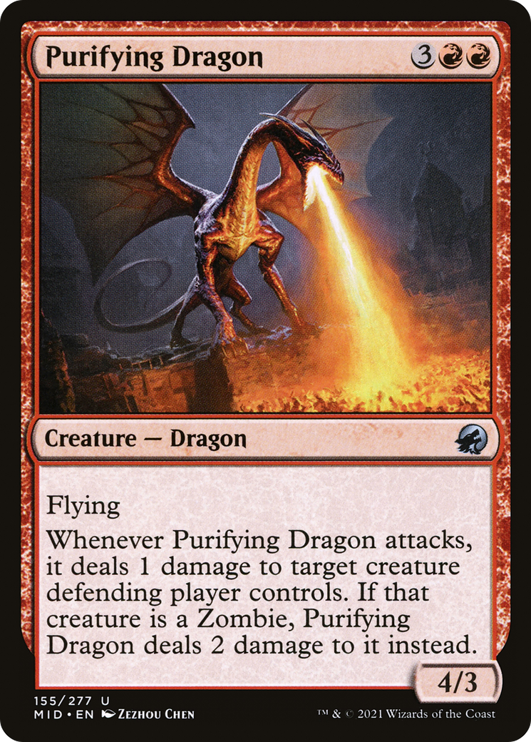 Purifying Dragon [Innistrad: Midnight Hunt] | Grognard Games