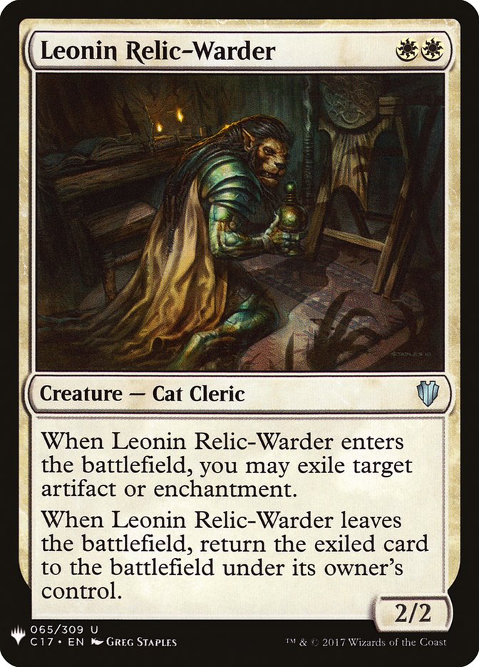 Leonin Relic-Warder [Mystery Booster] | Grognard Games