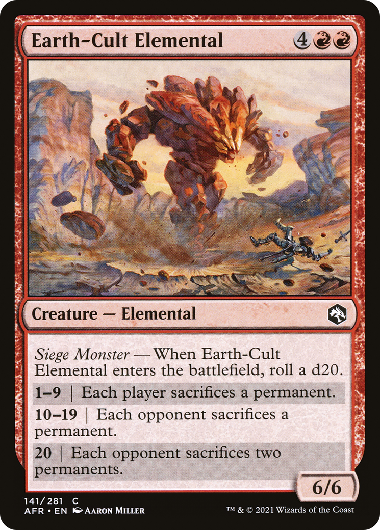 Earth-Cult Elemental [Dungeons & Dragons: Adventures in the Forgotten Realms] | Grognard Games