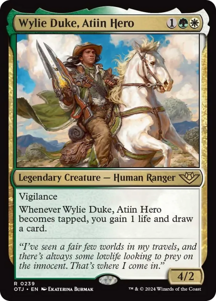 Wylie Duke, Atiin Hero [Outlaws of Thunder Junction] | Grognard Games