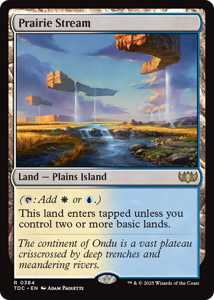 Prairie Stream [Tarkir: Dragonstorm Commander] | Grognard Games