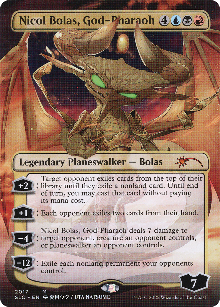 Nicol Bolas, God-Pharaoh (Borderless) [Secret Lair 30th Anniversary Countdown Kit] | Grognard Games