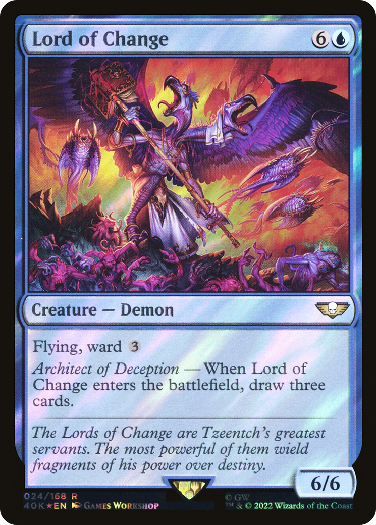 Lord of Change (Surge Foil) [Universes Beyond: Warhammer 40,000] | Grognard Games