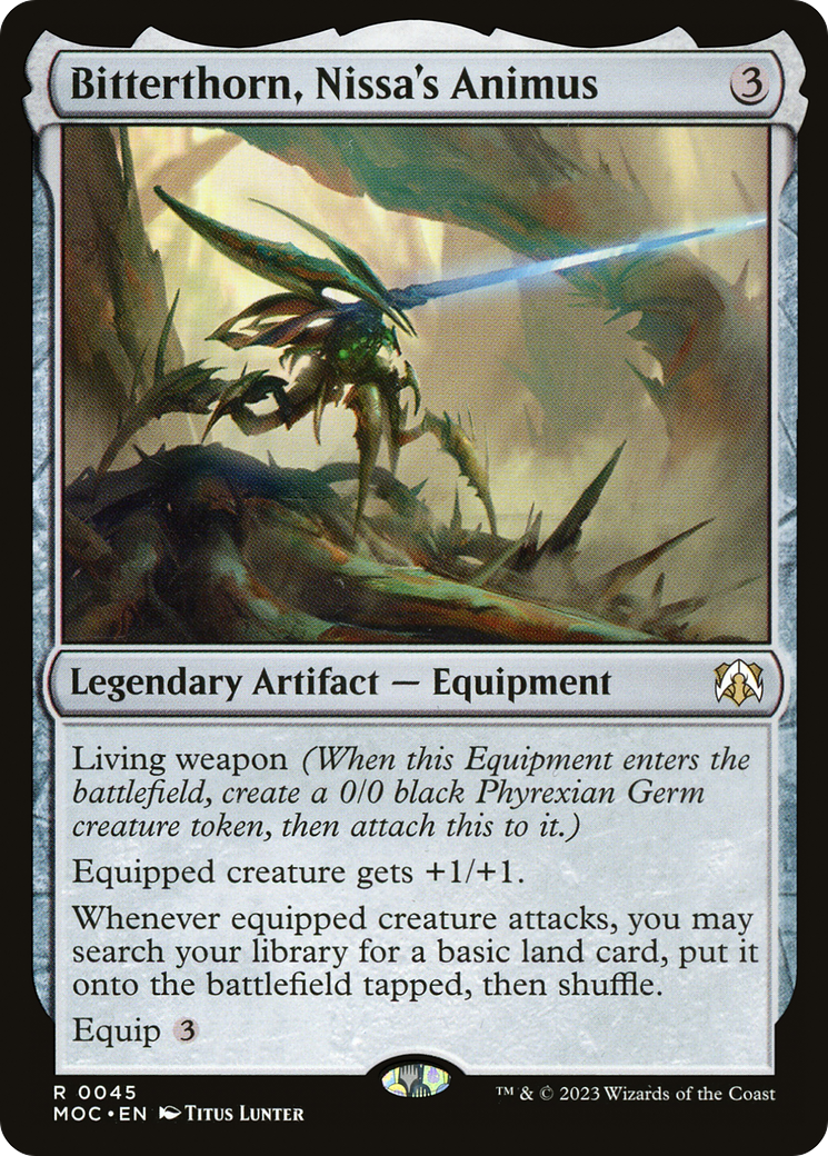 Bitterthorn, Nissa's Animus [March of the Machine Commander] | Grognard Games