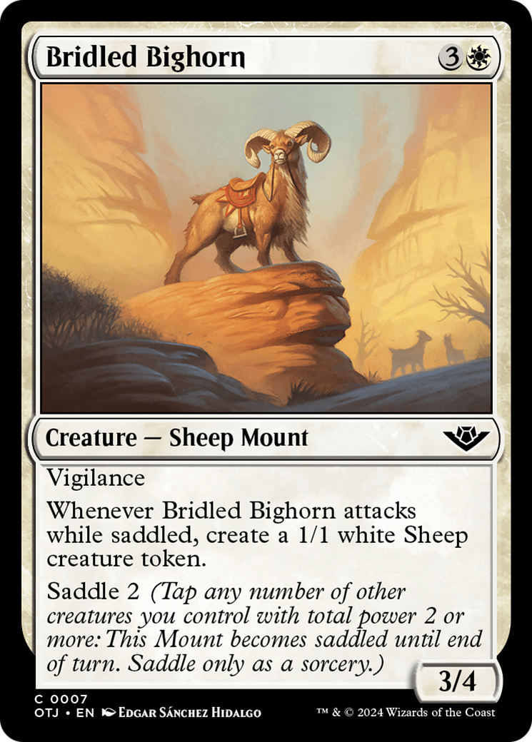 Bridled Bighorn (OTJ-007) - Outlaws of Thunder Junction | Grognard Games
