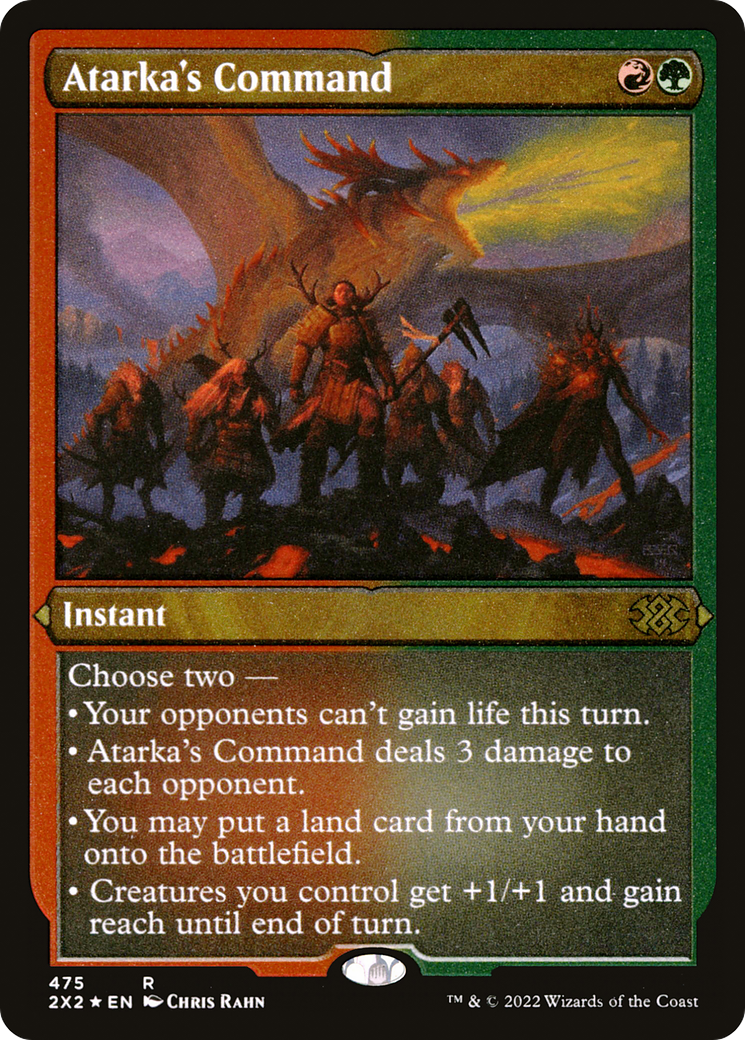 Atarka's Command (Foil Etched) (2X2-475) - Double Masters 2022 Foil | Grognard Games
