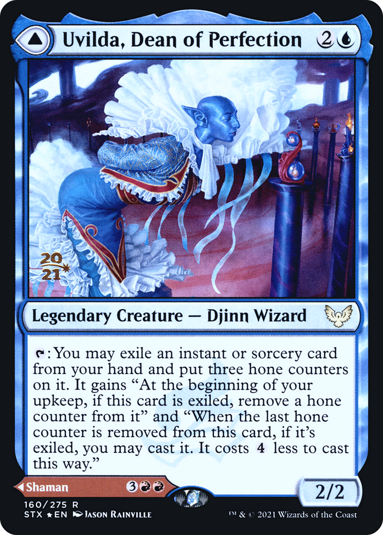 Uvilda, Dean of Perfection // Nassari, Dean of Expression [Strixhaven: School of Mages Prerelease Promos] | Grognard Games