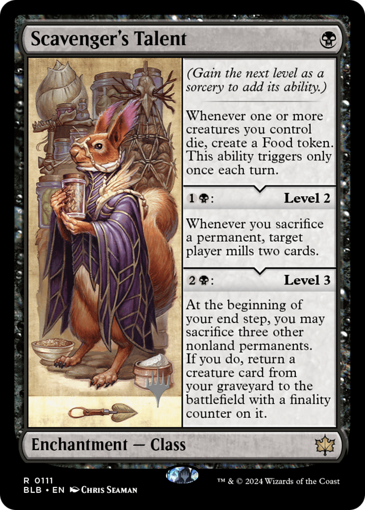 Scavenger's Talent (Promo Pack) [Bloomburrow Promos] | Grognard Games