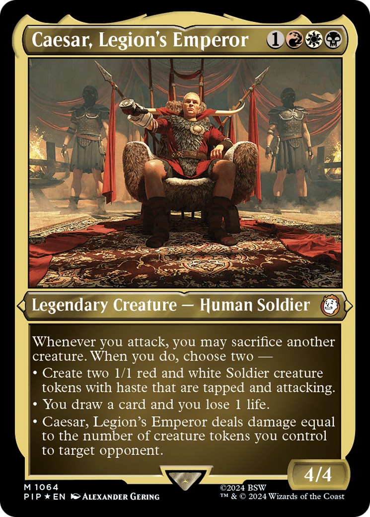 Caesar, Legion's Emperor (Display Commander) [Fallout] | Grognard Games