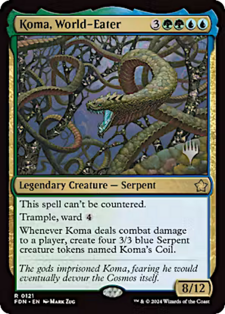 Koma, World-Eater (Promo Pack) [Aetherdrift Promos] | Grognard Games