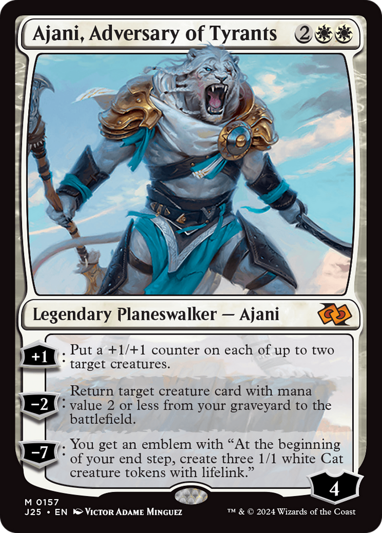 Ajani, Adversary of Tyrants [Foundations Jumpstart] | Grognard Games