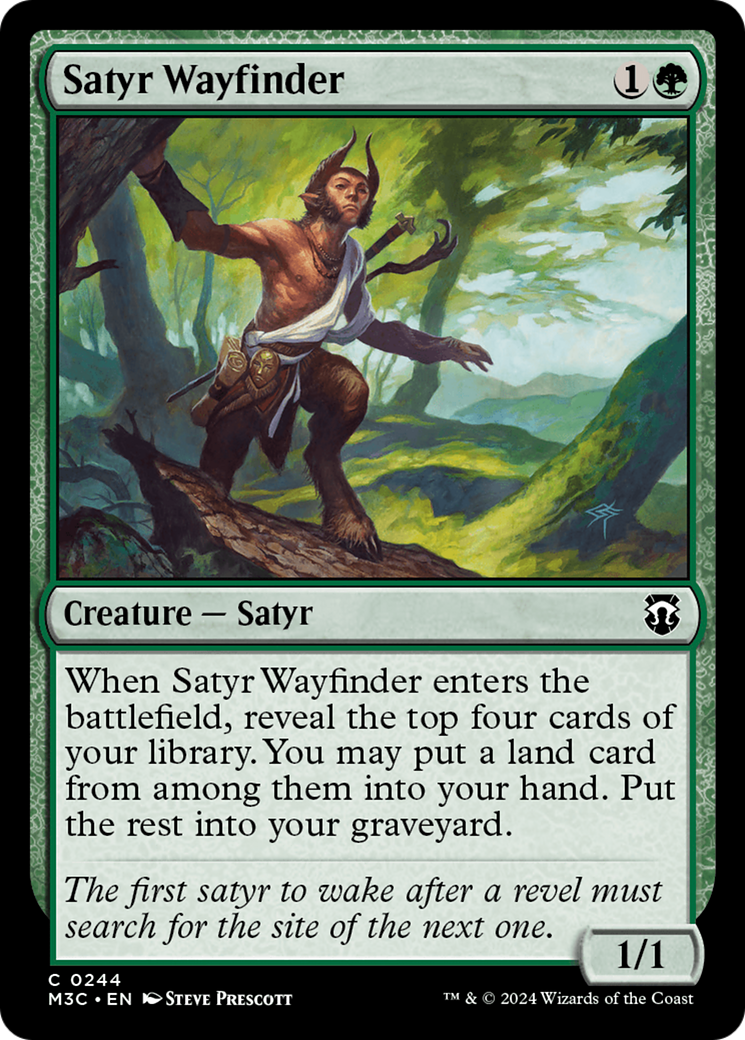 Satyr Wayfinder (Ripple Foil) [Modern Horizons 3 Commander] | Grognard Games