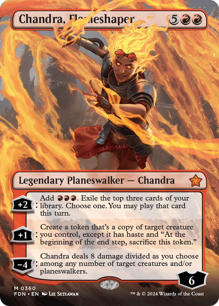 Chandra, Flameshaper (Borderless) [Foundations] | Grognard Games