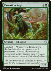 Evolution Sage [Phyrexia: All Will Be One Commander] | Grognard Games